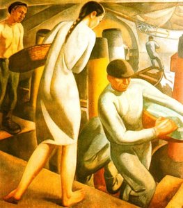 Pescadores — Aurelio Arteta, Social Realism