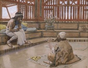 Joseph Converses With Judah, His Brother — Jacques Joseph Tissot
