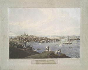 View Of The City Of Boston From Dorchester Heights — Robert Havell