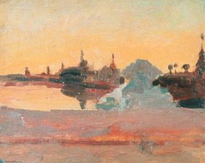 The South Moat, Mandalay — Gerald Festus Kelly, Impressionism