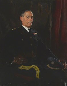Lieutenant Colonel Harry Whitehill, Dso, Wearing The Uniform Of His Former Regiment, The City Of London Yeomanry (roughriders) — Thomas Cantrell Dugdale, Contemporary Realism