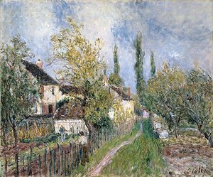 A Path At Les Sablons — Alfred Sisley