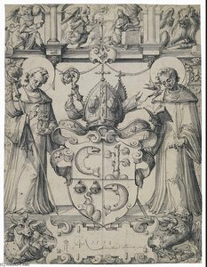 Design Of A Stained-glass Panel With The Coat Of Arms Of Herald Zurlauben — Christoph Murer