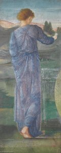 A Female Figure In A Landscape — Edward Coley Burne-jones