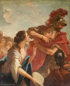 Jephthah Returning From Battle Is Greeted By His Daughter — Giovanni Antonio Pellegrini