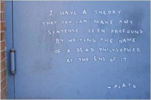 Fake Plato Quote — Banksy