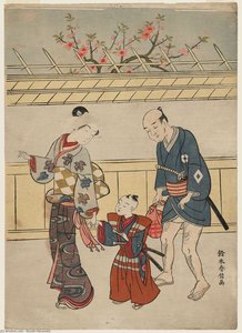 Taking A Five-year-old Boy To Visit A Shrine — Suzuki Harunobu