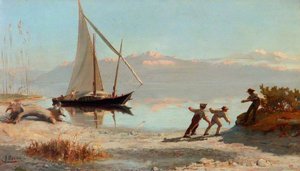 Hauling The Boat — Francois Bocion