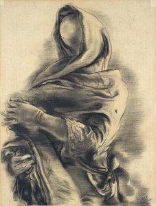 Robe Study (draped Model) — George Grosz