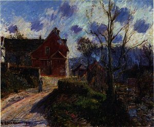 the red painted house