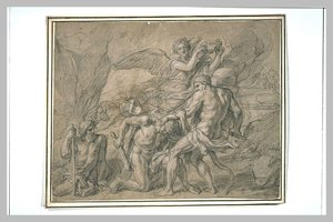 Combat D'hercule Et D'achéloüs — Charles Le Brun