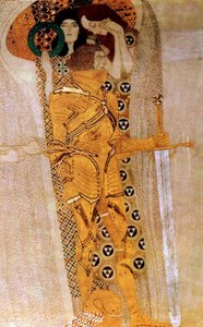 Beethoven Frieze(detail)12 — Gustav Klimt, Symbolist