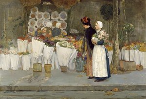 At The Florist — Frederick Childe Hassam