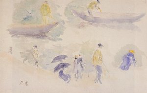 The Banks Of The Seine — Berthe Morisot