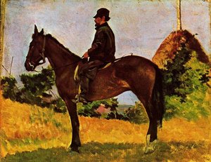 Diego Martelli On Horseback — Giovanni Fattori