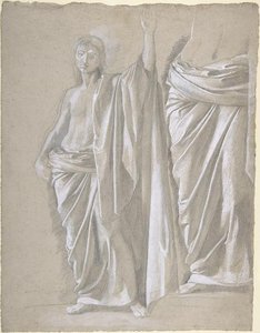 Study Of A Draped Figure — Edgar Degas