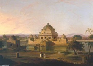 Sher Shah's Mausoleum, Sasaram — Thomas Daniell