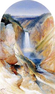 Wyoming Fall, Yellowstone River — Thomas Moran