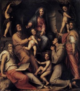 Madonna And Child With Saints — Jacopo Carucci