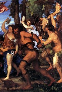 Baha I Ariadna (detalj) — Tiziano, Barok
