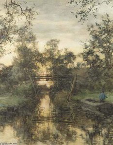 A Bridge In Giethoorn — Willem Bastiaan Tholen