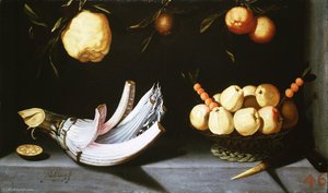 Cardo Y Cesta De Manzanas — Juan Van Der Hamen
