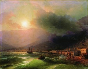 Seaside City. View Of Yalta — Ivan Konstantinovich Aivazovsky