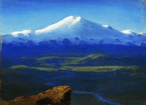 Snowy Peaks — Arkhip Ivanovich Kuindzhi, Realism