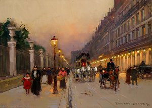 Rue De Rivoli — Edouard Cortès, Post-impressionism