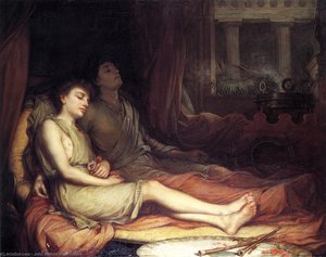 Sleep And His Half Brother Death — John William Waterhouse, Pre-raphaelite Romanticism
