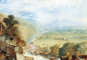 Ingleborough From The Terrace Of Hornby Castle — Joseph Mallord William Turner