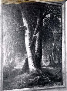 Trees By A Dirt Road, (painting) — Asher Brown Durand