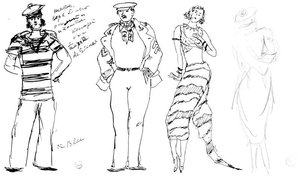 Four Sketches For''port Said'' — Mikhail Fiodorovich Larionov