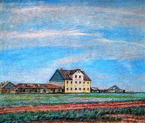 A House In The Steppe — David Davidovich Burliuk