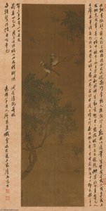 Birds On Tree Branch — Jiang Tingxi