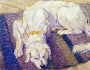 Lying Dog (also Known As Portrait Of A Dog) — Franz Marc