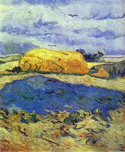 Haystack In Rainy Day — Vincent Van Gog, Post-impressionism
