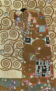 Fulfillment, Mixed Media Mit Silber Und Gold — Gustav Klimt