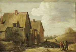 Landscape With A Farmhouse And Figures — David Teniers The Younger, Flemish Baroque