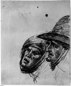 Heads Of Man And Woman — George Romney