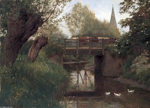 Cattle On A Bridge