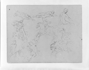 Standing Female Nudes; Seated Monarch; Small Figure Composition; Bust Of A Demure Woman — Thomas Sully
