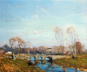 The Old Bridge At Bridgewater, Massachusetts — Arthur Clifton Goodwin