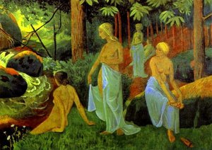 Bathers With White Veils — Paul Sérusier