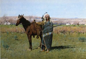 Chief Spotted Tail — Henry F Farny
