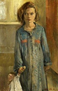 Mary (junges Mädchen Mit Puppe) — Leslie Cole