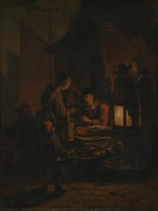 Fish market at night, Egbert Lievensz. van der Poel, 1640 - 1664