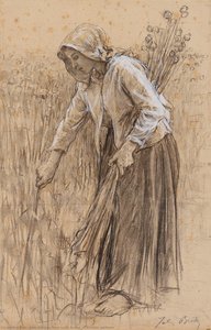 Carnation Gatherer — Jules Adolphe Aimé Louis Breton