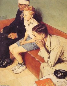 The Waiting Room — Norman Rockwell, Regionalism