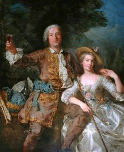 A Lady And Gentleman As A Shepherd And Shepherdess — Charles-andré Van Loo